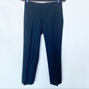 Theory Cropped Slim Leg Black Tuxedo Waist Trouser Pant Size 2